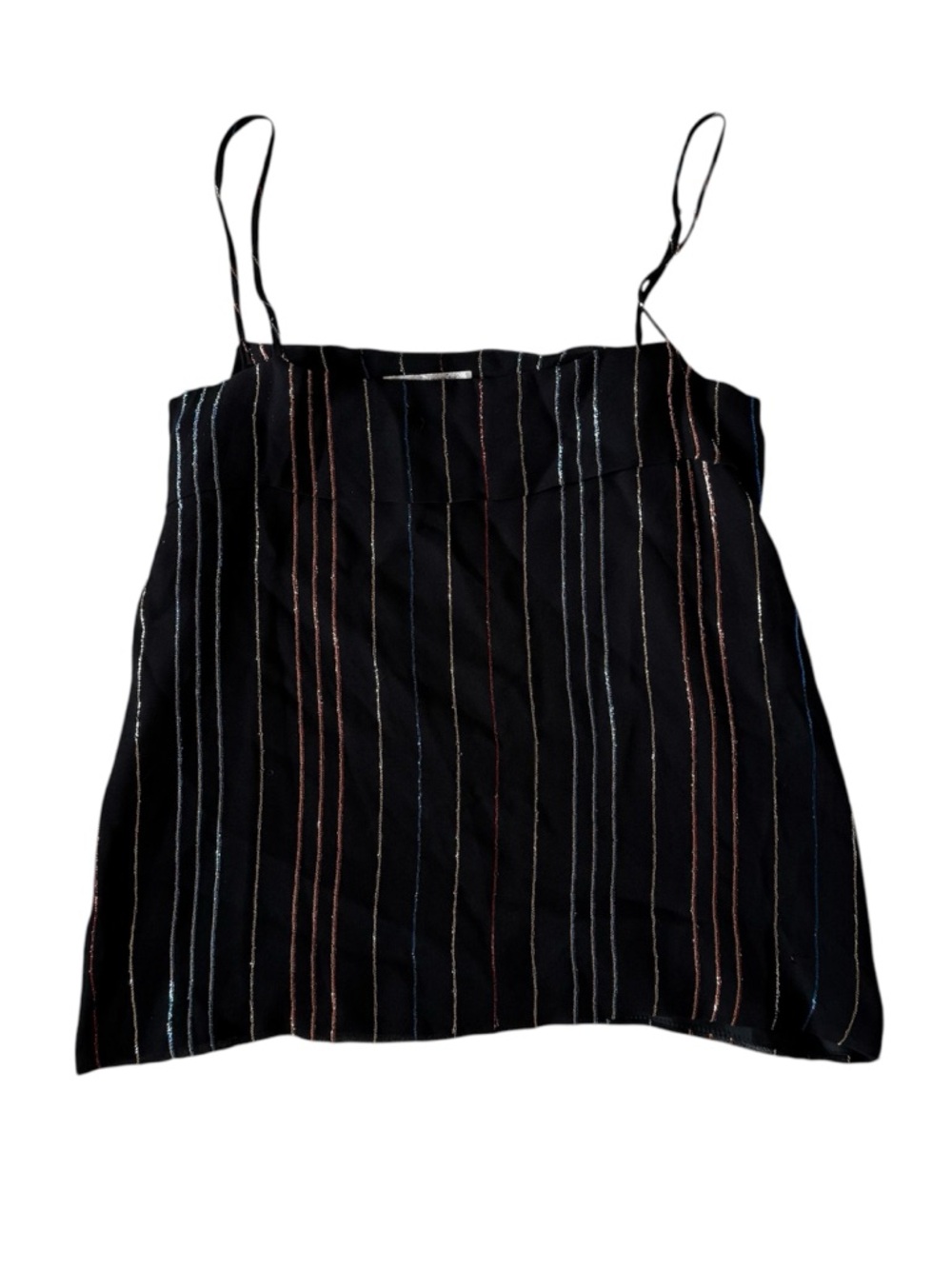 Vintage Black French Striped Camisole small